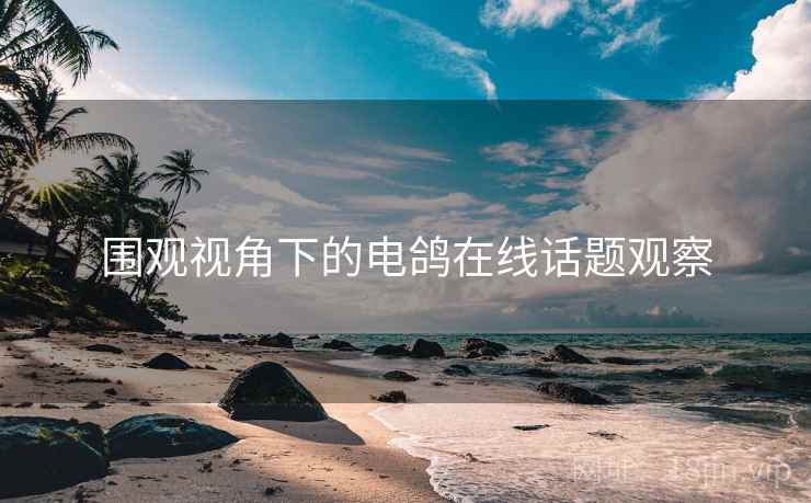围观视角下的电鸽在线话题观察 围观视角下的电鸽在线话题观察